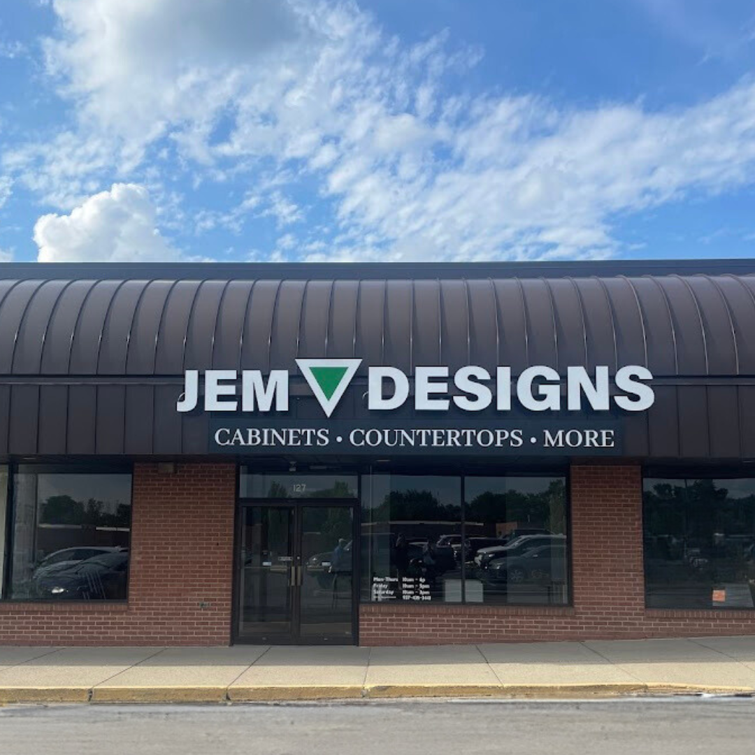 JEM Designs Dayton Ohio kitchen cabinet showroom exterior - cabinets, countertops and more