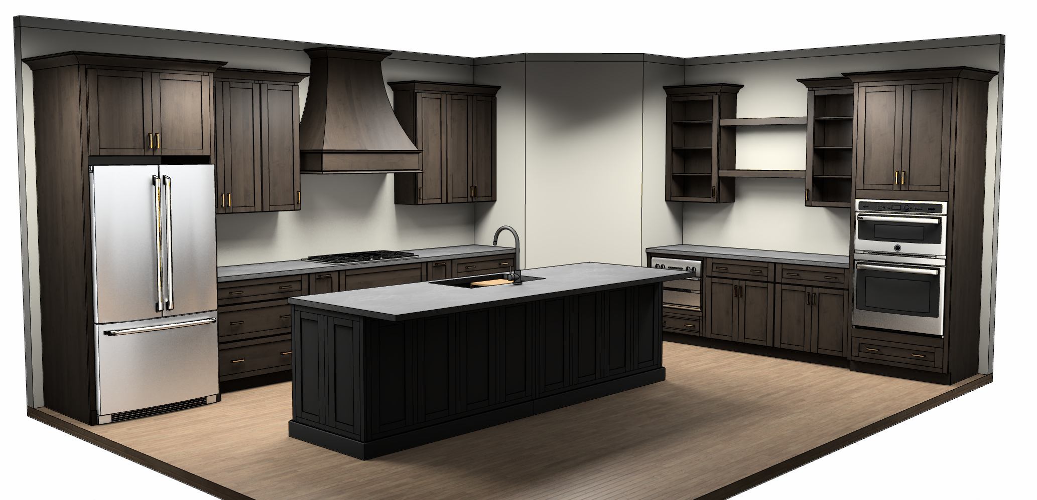 Queen style kitchen cabinet design - custom cabinetry JEM Designs Cincinnati Ohio